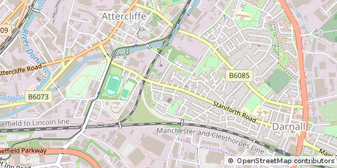 Map of Sheffield