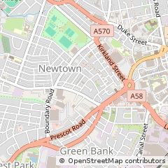Map of ST. Helens, Merseyside