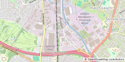 Map of Chadderton, Oldham