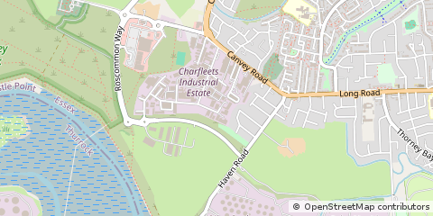 Map of Canvey Island, Essex