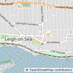 Map of Leigh-on-SEA, Essex