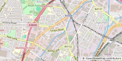 Map of Birmingham, West Midlands