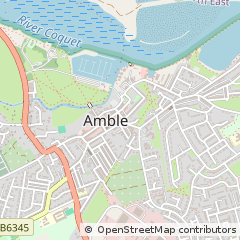 Map of Amble, Morpeth