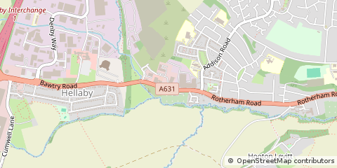 Map of Rotherham