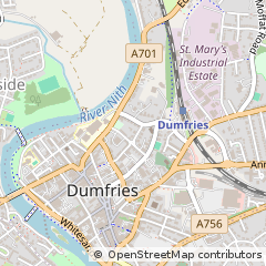 Map of Dumfries, Dumfriesshire