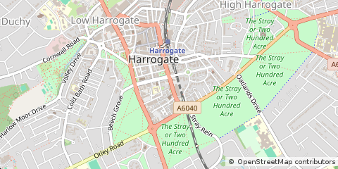 Map of Harrogate, North Yorkshire