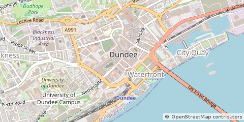 Map of Dundee