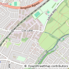 Map of Chessington, Surrey