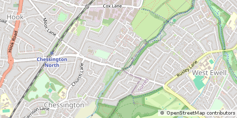 Map of Chessington