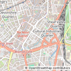 Map of Sheffield