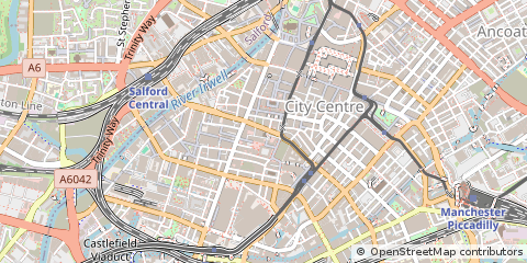 Map of Manchester