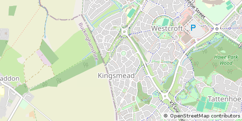 Map of Milton Keynes, South Woodford
