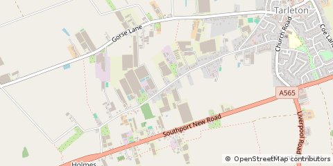 Map of Preston, Lancashire