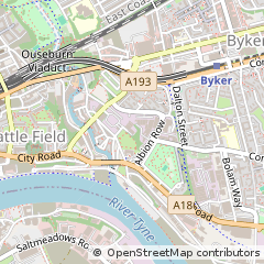 Map of Newcastle Upon Tyne