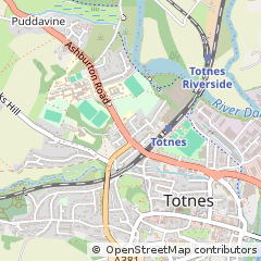 Map of Totnes, Devon