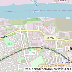 Map of Jarrow, Tyne and Wear