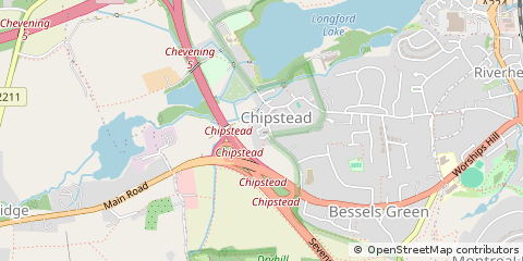 Map of Westerham, Kent