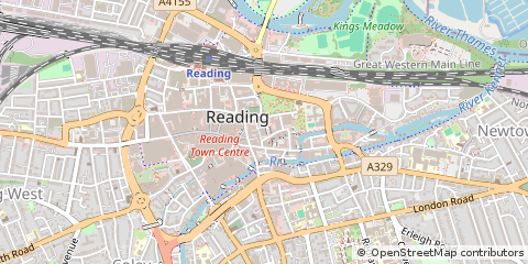 Map of Reading, Berkshire