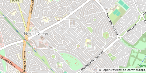 Map of Liverpool, Merseyside