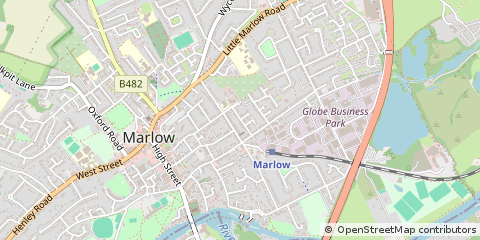 Map of Marlow, Bucks