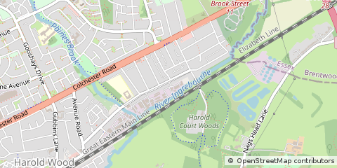 Map of Romford