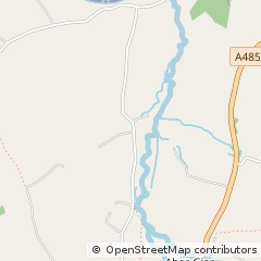 Map of Pencader, Carmarthenshire