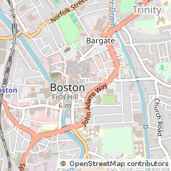 Map of Boston, Lincs