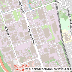 Map of Gateshead