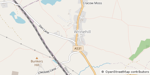 Map of Crewe, Shropshire