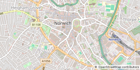 Map of Norwich, Norfolk