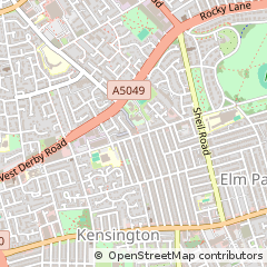 Map of Liverpool, Merseyside