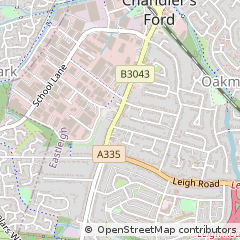 Map of Eastleigh, Hampshire