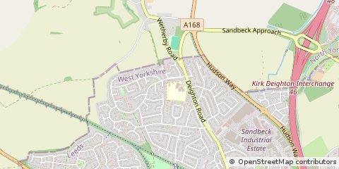 Map of Wetherby, South Yorkshire