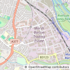 Map of Exeter, Devon