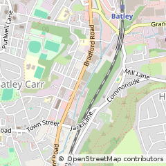 Map of Batley, West Yorkshire