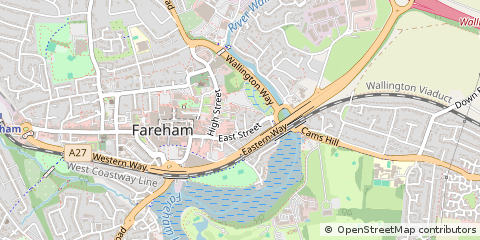 Map of Fareham