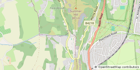 Map of Great Malvern, Herefordshire