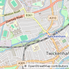 Map of Twickenham, Middlesex