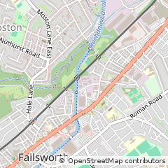 Map of Failsworth, Manchester