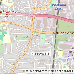 Map of Enfield, Middlesex
