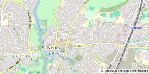 Map of ST. Neots, Cambridgeshire