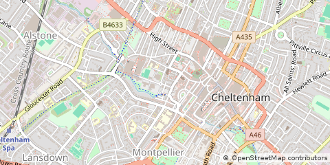 Map of Cheltenham