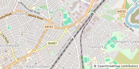 Map of Cardiff