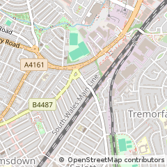 Map of Cardiff