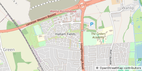 Map of Leicester