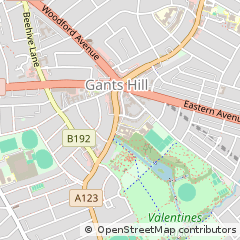Map of Ilford, Essex