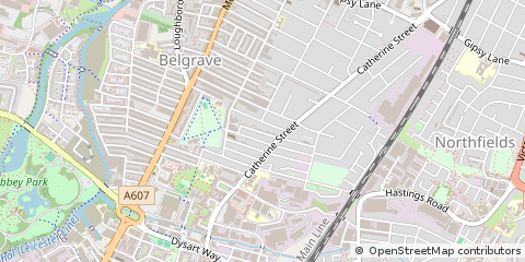 Map of Leicester