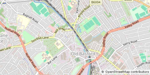 Map of Basford, Nottingham