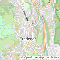 Map of Tredegar