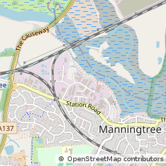 Map of Manningtree, Essex
